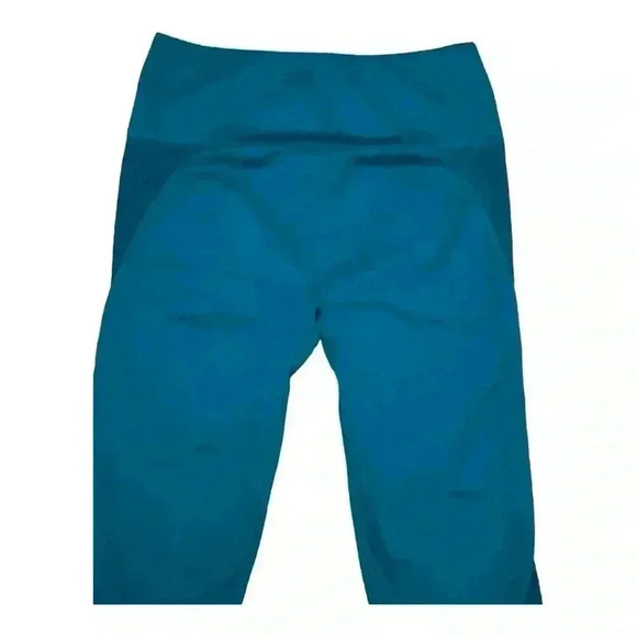 Fabletics NWT Seamless High-Waisted Mesh Leggings Teal Fjord Athletic Pants S - Picture 6 of 10